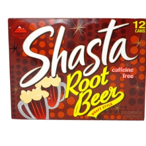 12 pack Shasta Root Beer