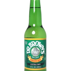 FRESH 12oz glass bottles Dr. Brown's Ginger Ale soda!! A Kosher favorite since 1869.