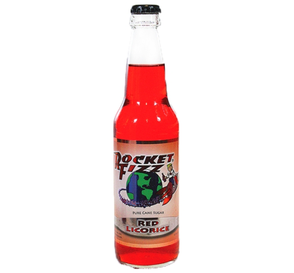 FRESH 12oz Rocket Fizz Red Licorice soda