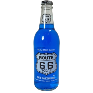 FRESH 12oz Route 66 Blue Raspberry soda