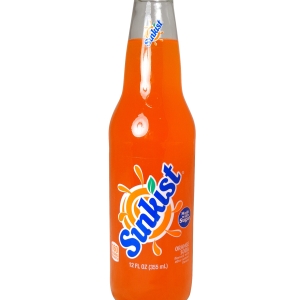 FRESH 12oz Sunkist Orange soda with SUGAR