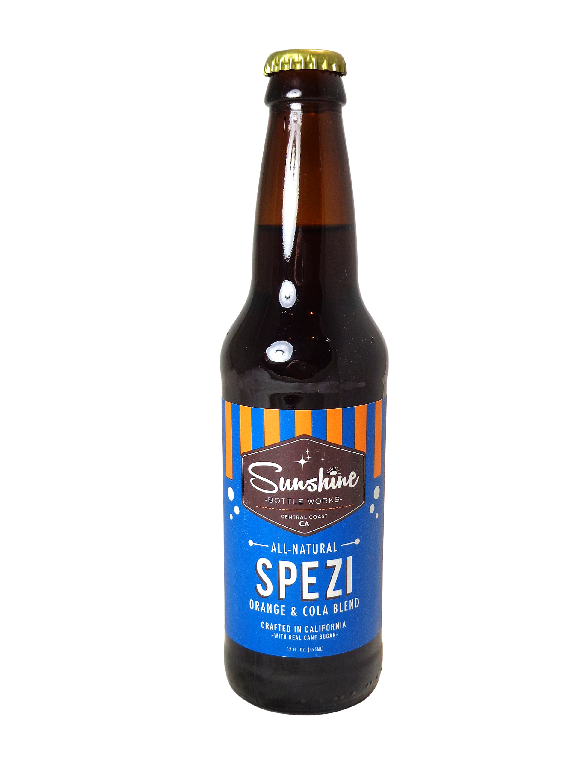 FRESH 12oz Sunshine Spezi Orange Cola - Soda Emporium