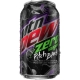 12oz can Mountain Dew Pitch Black Zero