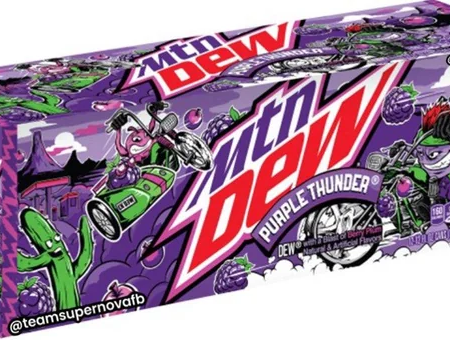 12 pack Mountain Dew Purple Thunder