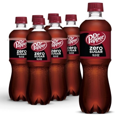 6 pack 16.9oz Dr Pepper Zero