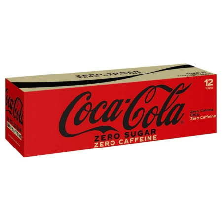 12 pack Coke Zero Caffeine Free