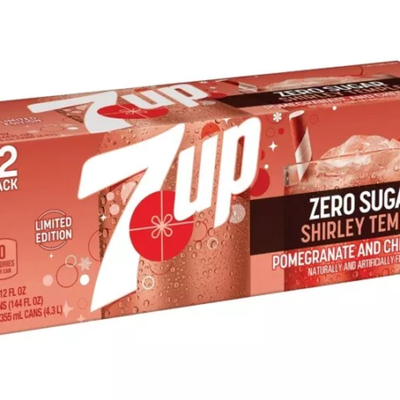 12 pack 7 Up Shirley Temple Zero