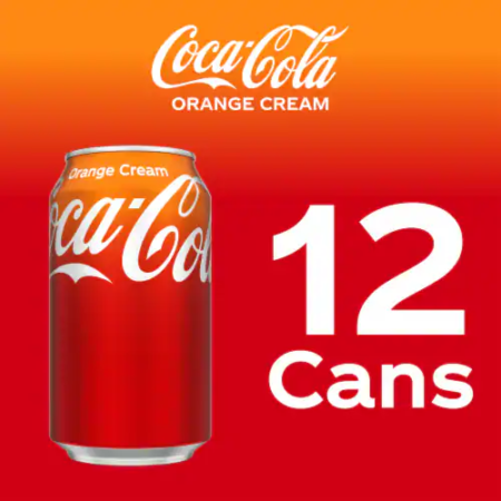 12 pack Coke Orange Cream