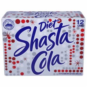 12 pack Shasta Diet Cola