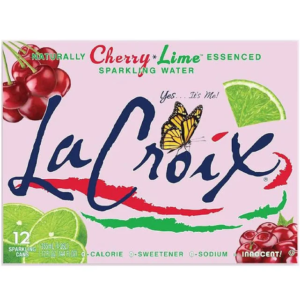 12 pack Lacroix Cherry Lime water