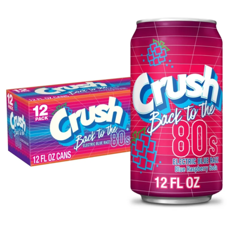 12 pack Crush Back to the 80s Blue Raspberry