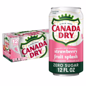 12 pack Canada Dry Strawberry Zero